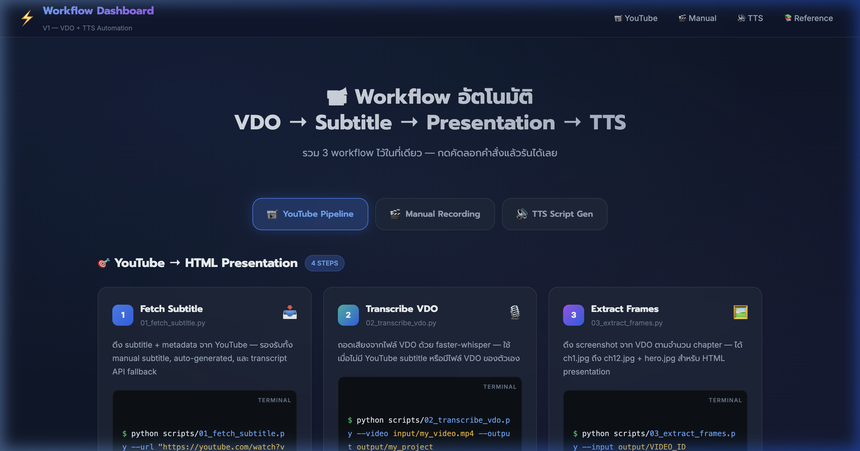 Manual Recording — สร้างเสียง TTS ด้วย gTTS (Python)